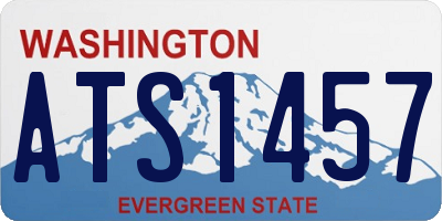 WA license plate ATS1457
