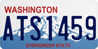 WA license plate ATS1459