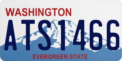 WA license plate ATS1466