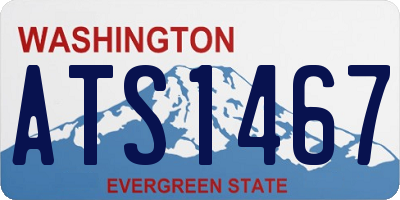 WA license plate ATS1467