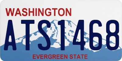 WA license plate ATS1468