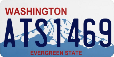 WA license plate ATS1469