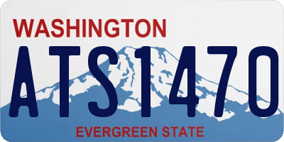 WA license plate ATS1470