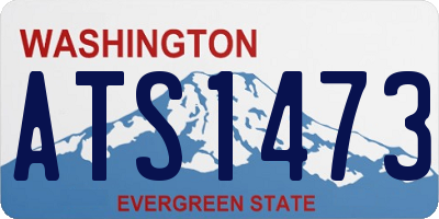 WA license plate ATS1473