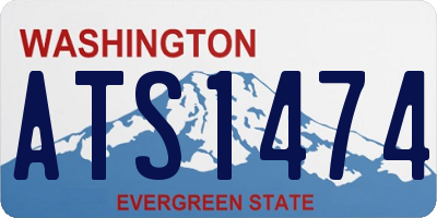 WA license plate ATS1474