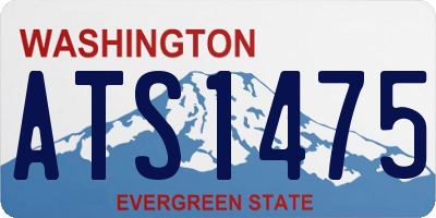 WA license plate ATS1475