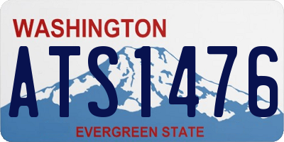 WA license plate ATS1476