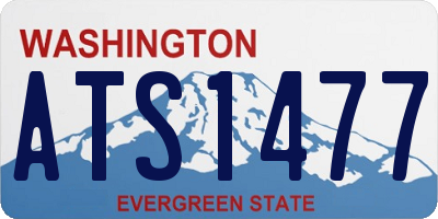 WA license plate ATS1477