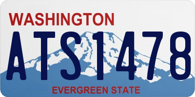 WA license plate ATS1478