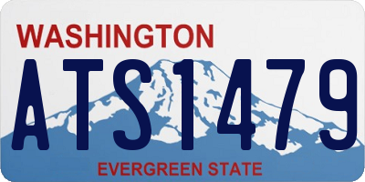 WA license plate ATS1479