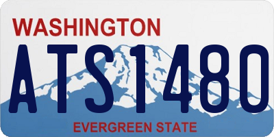 WA license plate ATS1480
