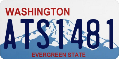 WA license plate ATS1481