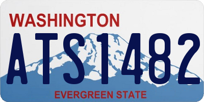 WA license plate ATS1482
