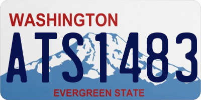 WA license plate ATS1483