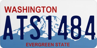WA license plate ATS1484