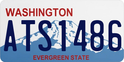 WA license plate ATS1486