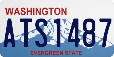 WA license plate ATS1487