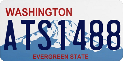 WA license plate ATS1488