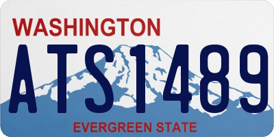 WA license plate ATS1489