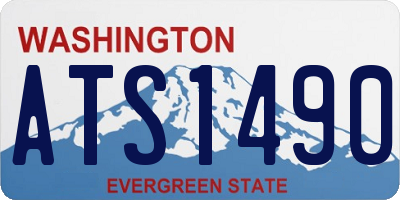 WA license plate ATS1490