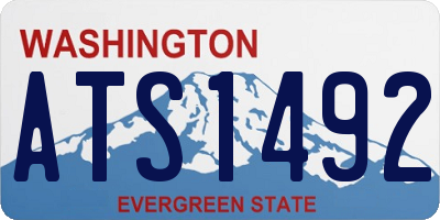 WA license plate ATS1492