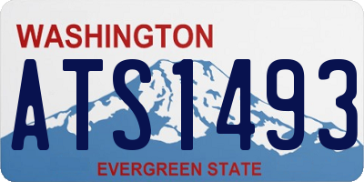 WA license plate ATS1493