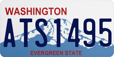 WA license plate ATS1495