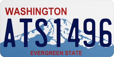 WA license plate ATS1496