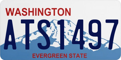 WA license plate ATS1497