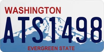 WA license plate ATS1498