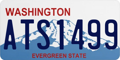 WA license plate ATS1499