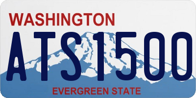 WA license plate ATS1500