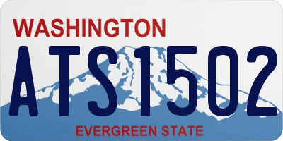 WA license plate ATS1502