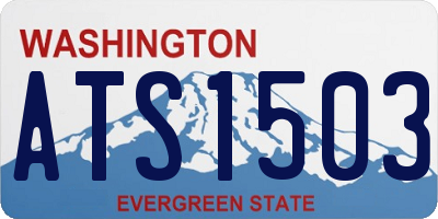 WA license plate ATS1503
