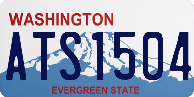 WA license plate ATS1504