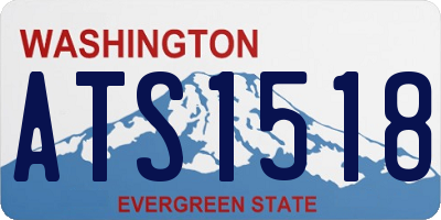 WA license plate ATS1518