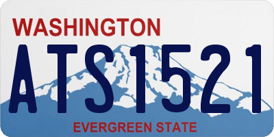 WA license plate ATS1521