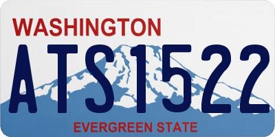 WA license plate ATS1522
