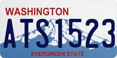 WA license plate ATS1523
