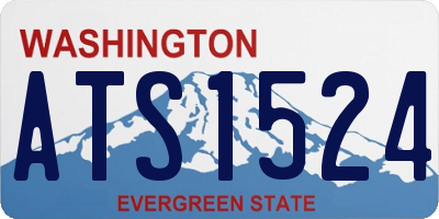 WA license plate ATS1524