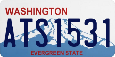 WA license plate ATS1531