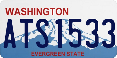 WA license plate ATS1533