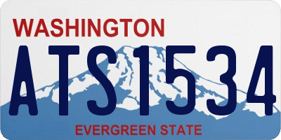 WA license plate ATS1534