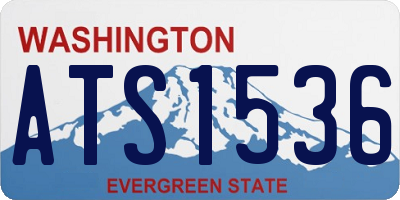 WA license plate ATS1536