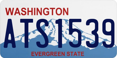 WA license plate ATS1539