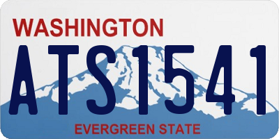 WA license plate ATS1541