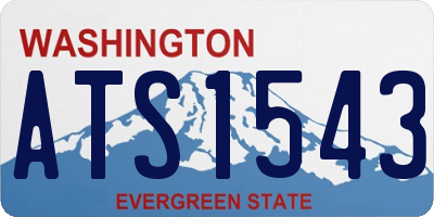WA license plate ATS1543
