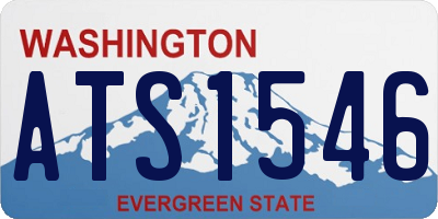 WA license plate ATS1546