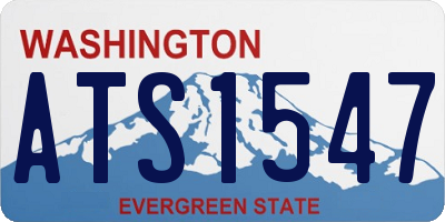 WA license plate ATS1547