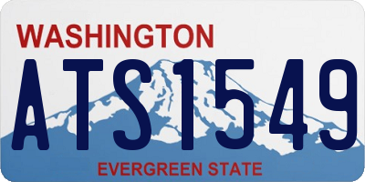 WA license plate ATS1549
